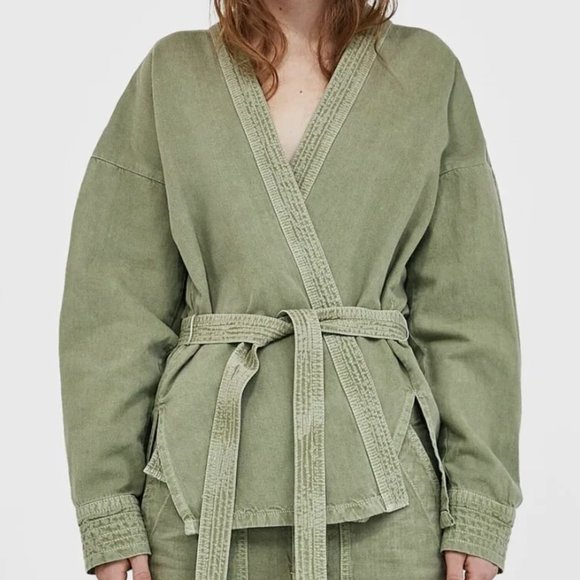 Zara Jackets & Blazers - Linen Lightweight Jacket